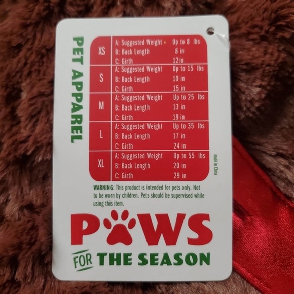 FESTIVE ☆ SMALL DOG ☆ REINDEER COSTUME ☆ MEDIUM ☆ NIP - Picture 7 of 8